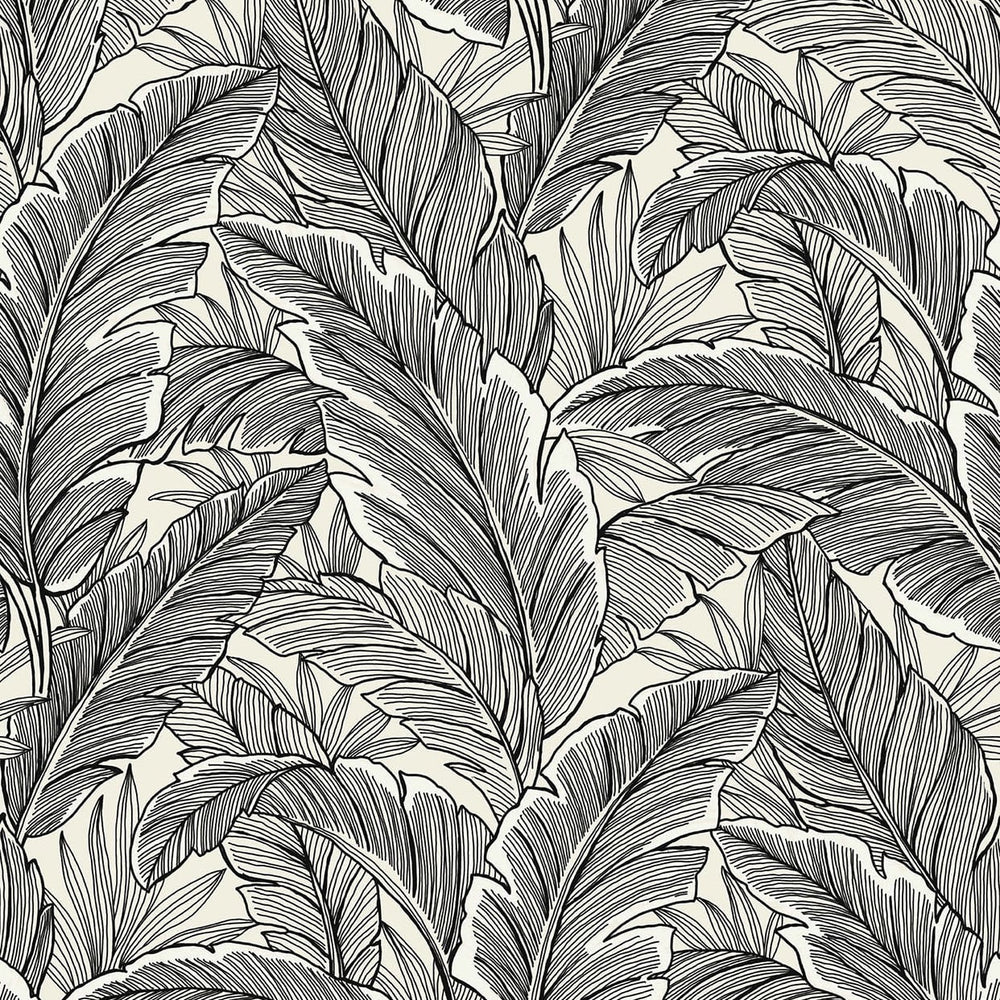 
                  
                    UK10005 palm leaf botanical wallpaper from the Black and White collection by Etten Gallerie
                  
                