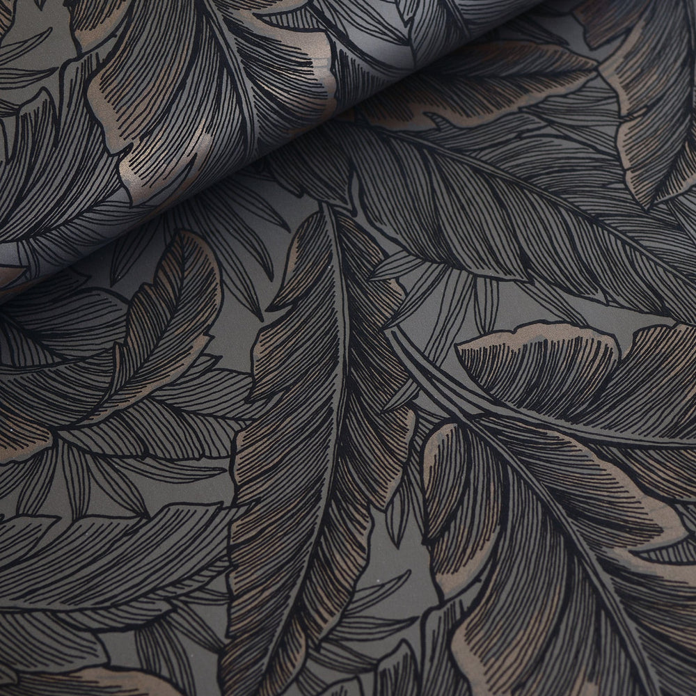 
                  
                    UK10048 palm leaf botanical wallpaper roll from the Black and White collection by Etten Gallerie
                  
                