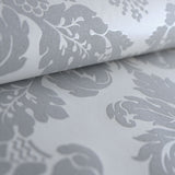 UK10432 glitter damask wallpaper detail from the Black and White collection by Etten Gallerie
