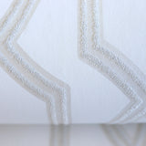 Etten Gallerie Black & White Shimmer Trellis Geometric Wallpaper