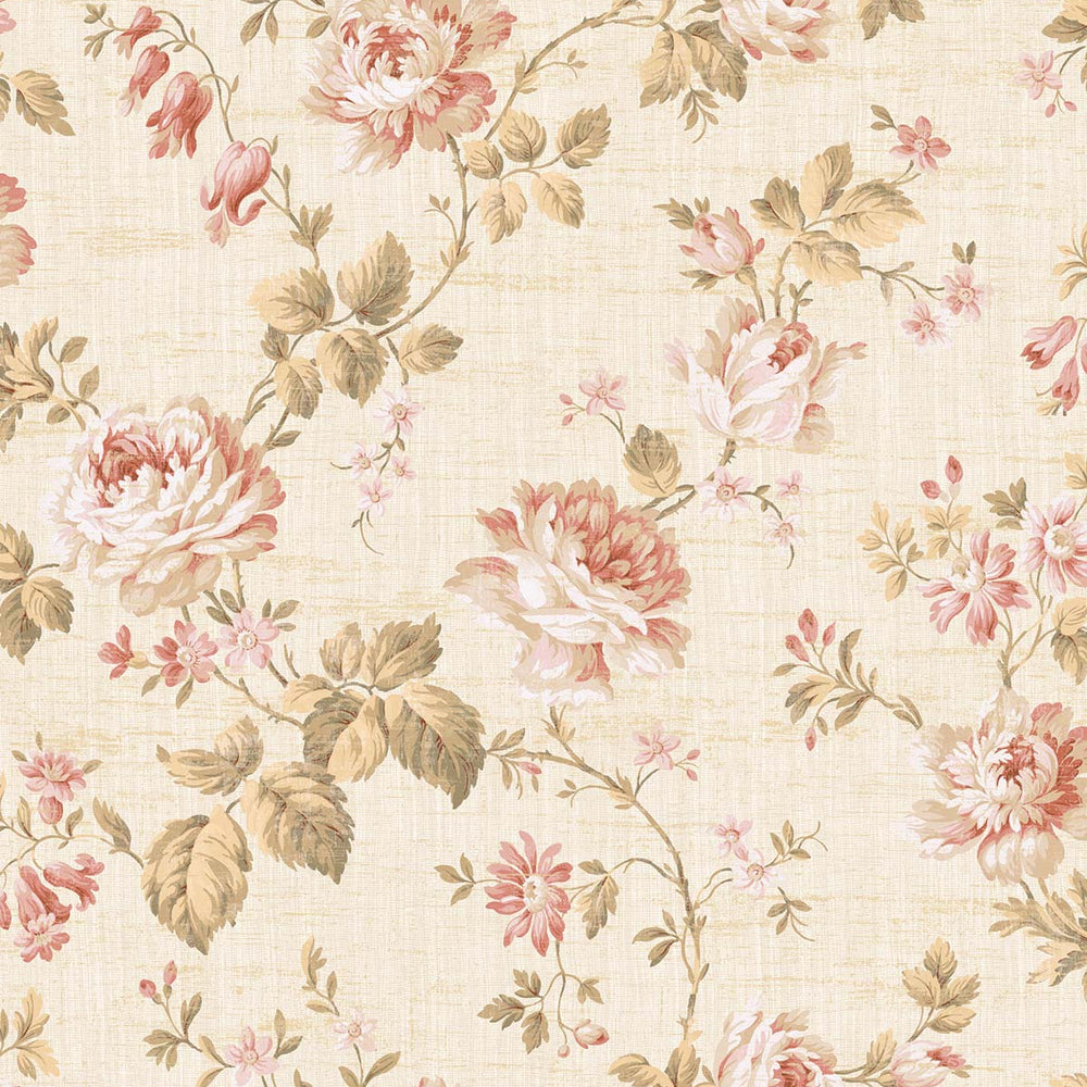 SD50515CW Poplar rose trail floral wallpaper from Say Decor