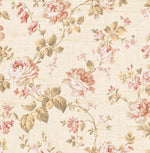 Poplar Rose Trail Floral Wallpaper