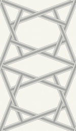 ZN50400 Asakusa railroad geometric wallpaper decor from the Black and White collection by Etten Gallerie