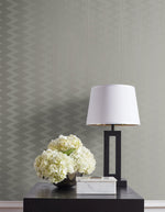 ZN51700 Odaiba zig zag striped wallpaper decor from the Black and White collection by Etten Gallerie