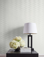 ZN51702 Odaiba zig zag striped wallpaper decor from the Black and White collection by Etten Gallerie