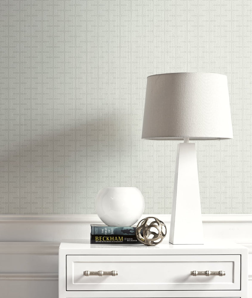 ZN51802 Ueno stitched geometric wallpaper decor from the Black and White collection by Etten Gallerie