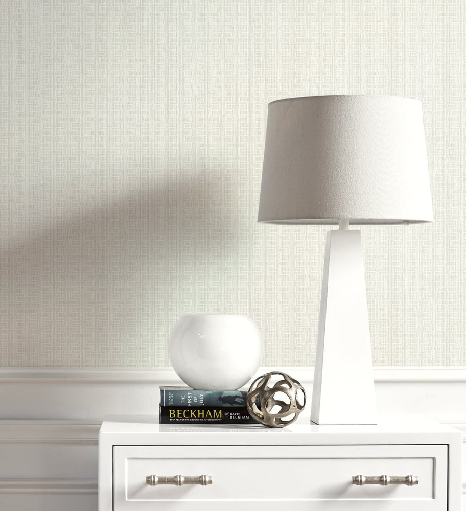 ZN51810 Ueno stitched geometric wallpaper decor from the Black and White collection by Etten Gallerie