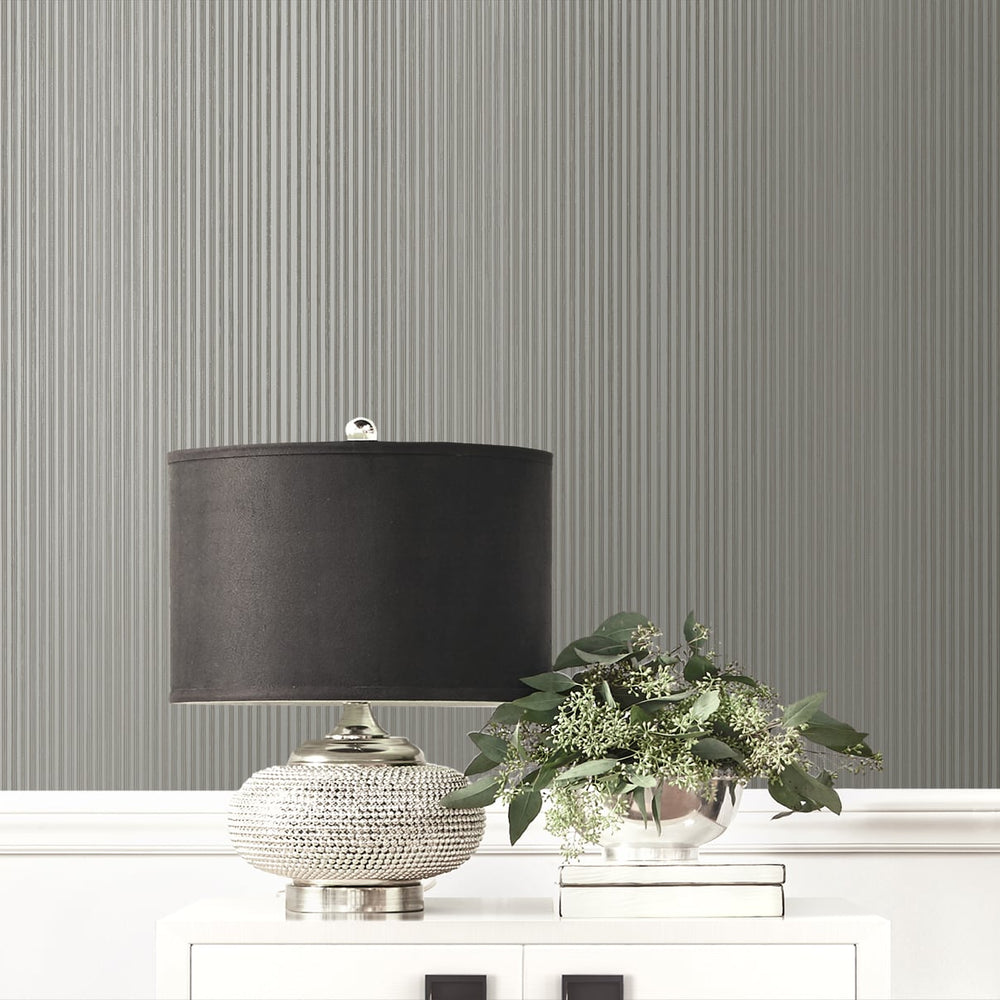 ZN52200 Shinjuku striped wallpaper decor from the Black and White collection by Etten Gallerie
