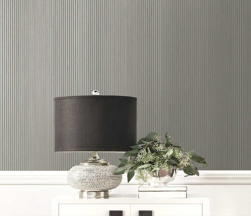 ZN52200 Shinjuku striped wallpaper decor from the Black and White collection by Etten Gallerie