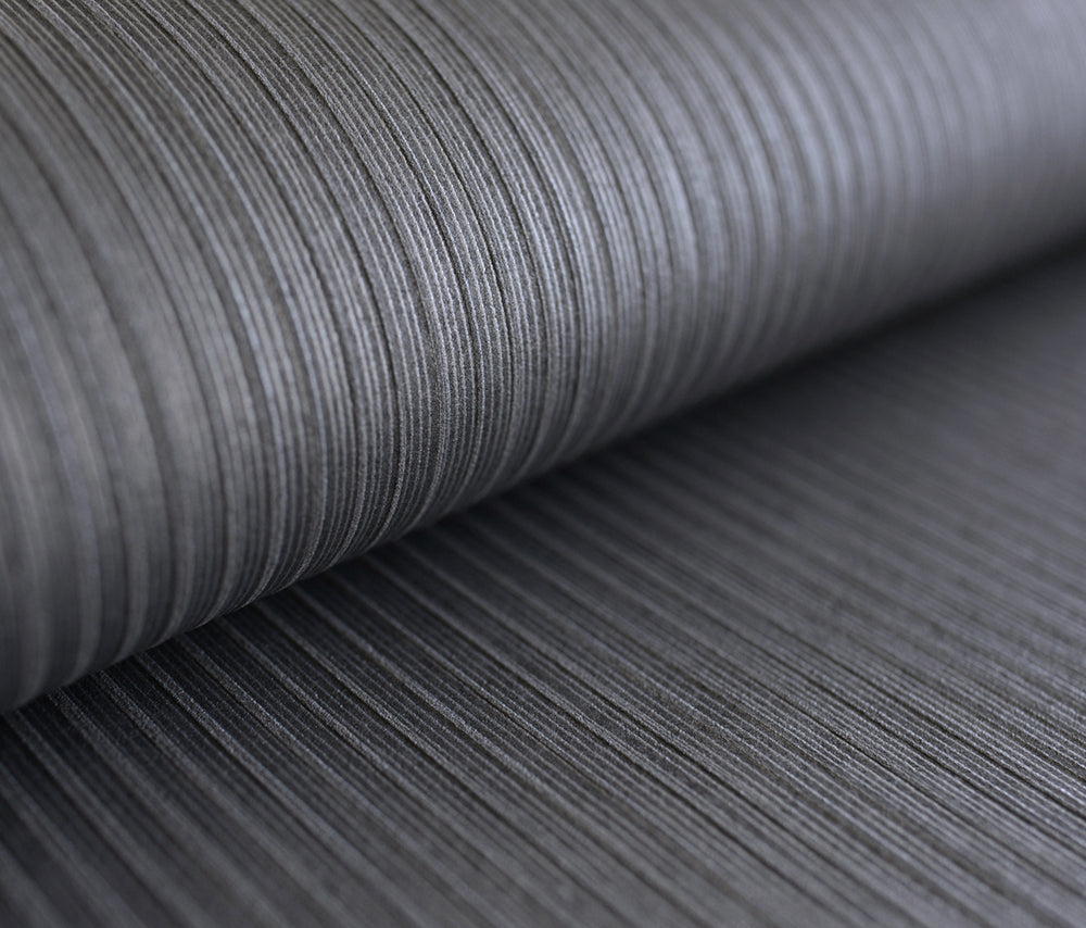 ZN52200 Shinjuku striped metallic wallpaper from the Black and White collection by Etten Gallerie