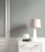 ZN52400 Koenji lace stripe geometric wallpaper decor from the Black and White collection by Etten Gallerie