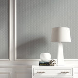 ZN52400 Koenji lace stripe geometric wallpaper decor from the Black and White collection by Etten Gallerie