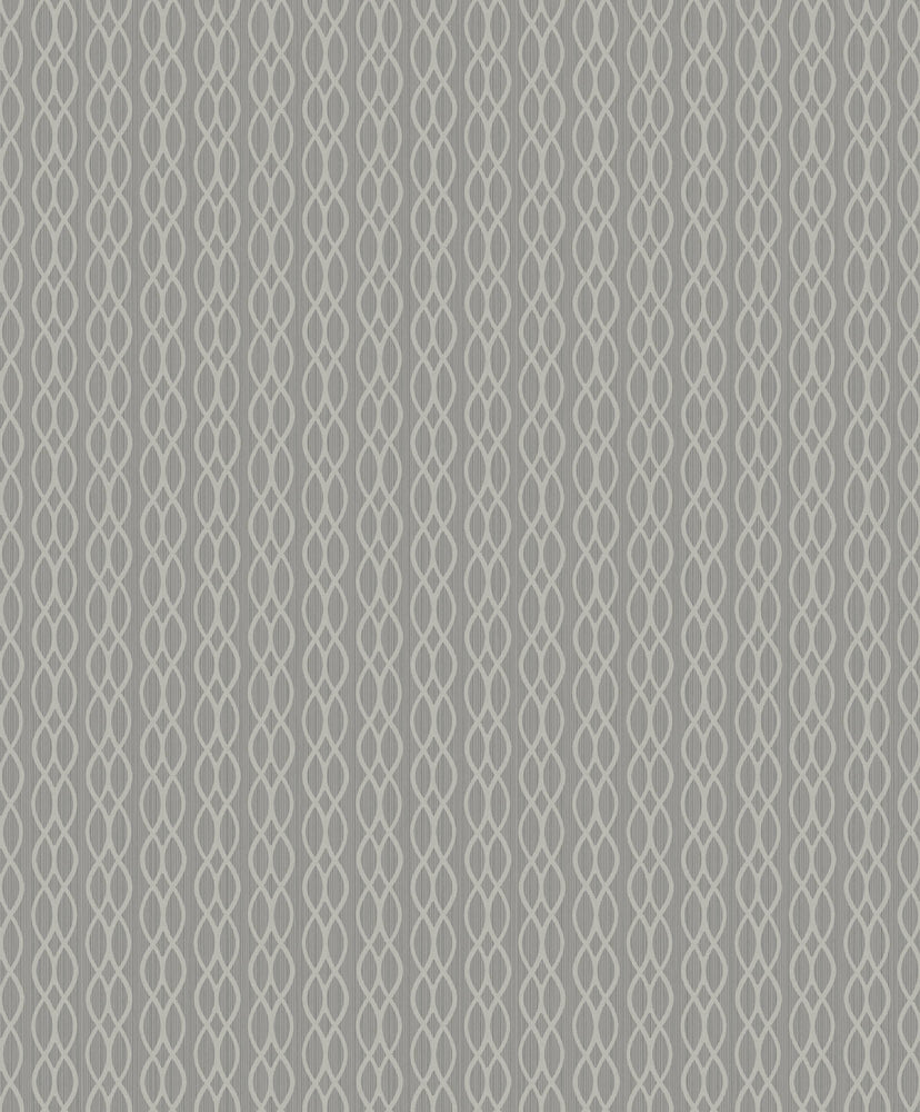 Etten Gallerie Black & White Koenji Lace Stripe Wallpaper
