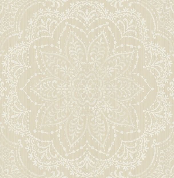 Medallion wallpaper CR20405 from the Island collection by Carl Robinson