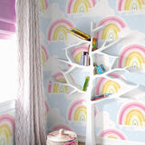 DA60202 kids rainbow nursery wallpaper from the Day Dreamers collection by Seabrook Designs