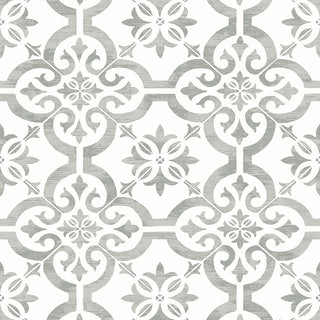 ET10010 encaustic faux tile wallpaper by Seabrook Designs