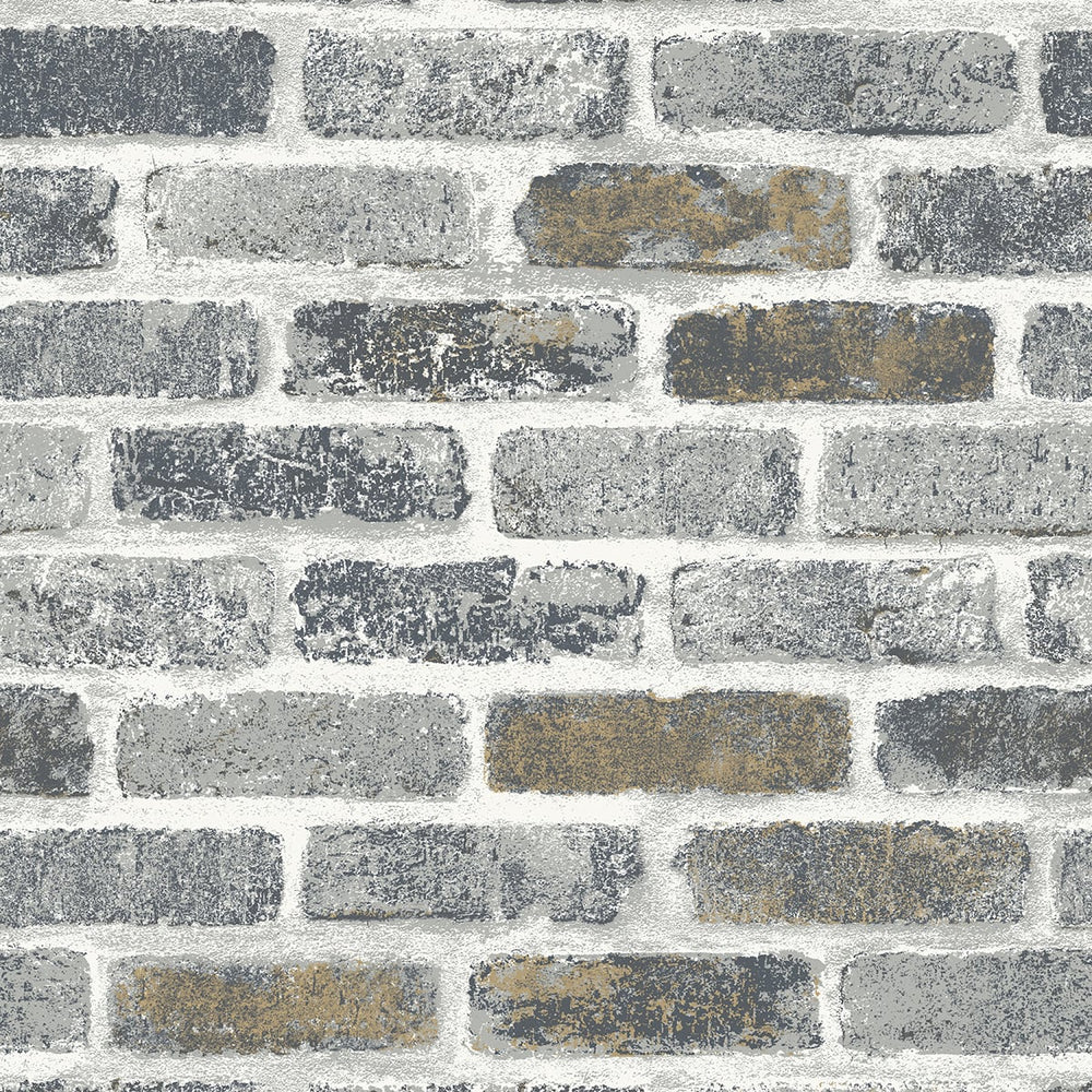 ET10105 vintage faux brick wallpaper from Seabrook Designs