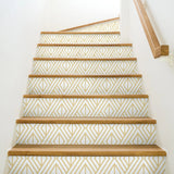 Metallic Gold Diamond Geometric Peel and Stick Removable Wallpaper