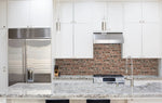 Distressed Faux Red Brick Peel and Stick Removable Wallpaper