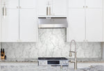 Faux Marble Silver Peel and Stick Removable Wallpaper