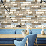 Colorful Coastal Shiplap Peel and Stick Removable Wallpaper