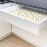 Metallic Gold Diamond Geometric Peel and Stick Removable Wallpaper