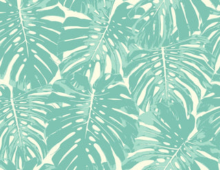 TA20014 Jamaica palm leaf wallpaper from the Tortuga collection by Seabrook Designs