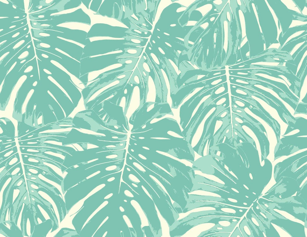 TA20014 Jamaica palm leaf wallpaper from the Tortuga collection by Seabrook Designs