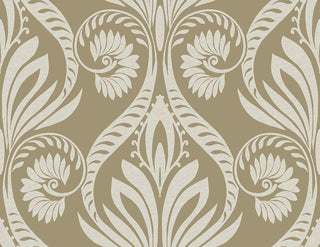 TA21006 bonaire retro damask wallpaper from the Tortuga collection by Seabrook Designs