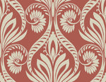 TA21001 bonaire retro damask wallpaper from the Tortuga collection by Seabrook Designs