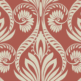 TA21001 bonaire retro damask wallpaper from the Tortuga collection by Seabrook Designs