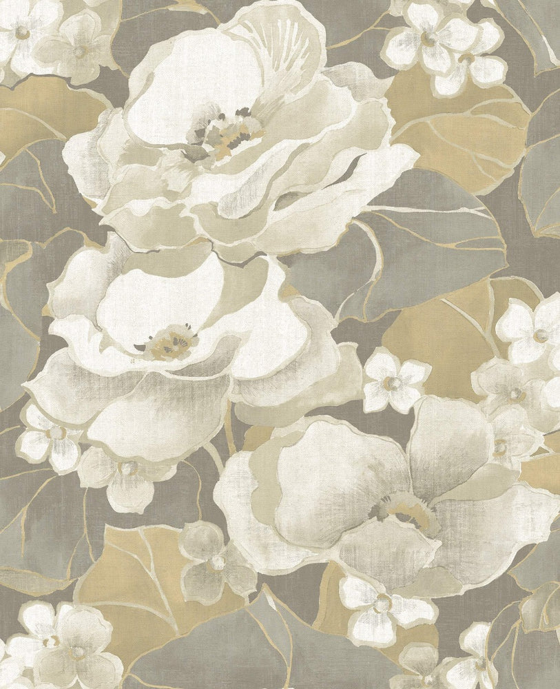 NE50508 Adorn floral wallpaper from the Nouveau Luxe collection by Seabrook Designs