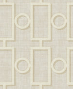 Geometric lattice wallpaper NE50605 from the Nouveau Luxe collection by Seabrook Designs
