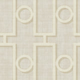 Geometric lattice wallpaper NE50605 from the Nouveau Luxe collection by Seabrook Designs