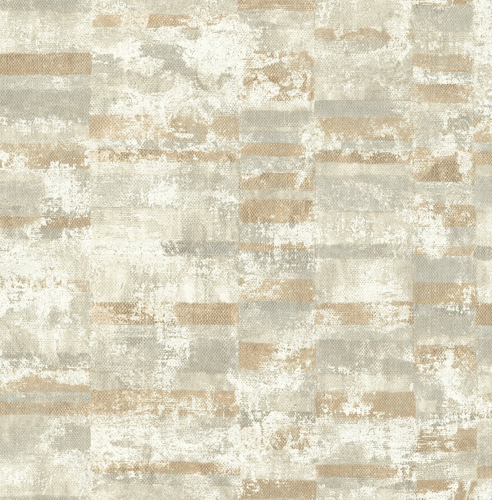 MW30407 Guttenberg stuccoed brick faux wallpaper from the Metalworks collection by Seabrook Designs