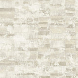 MW30405 Guttenberg stuccoed brick faux wallpaper from the Metalworks collection by Seabrook Designs