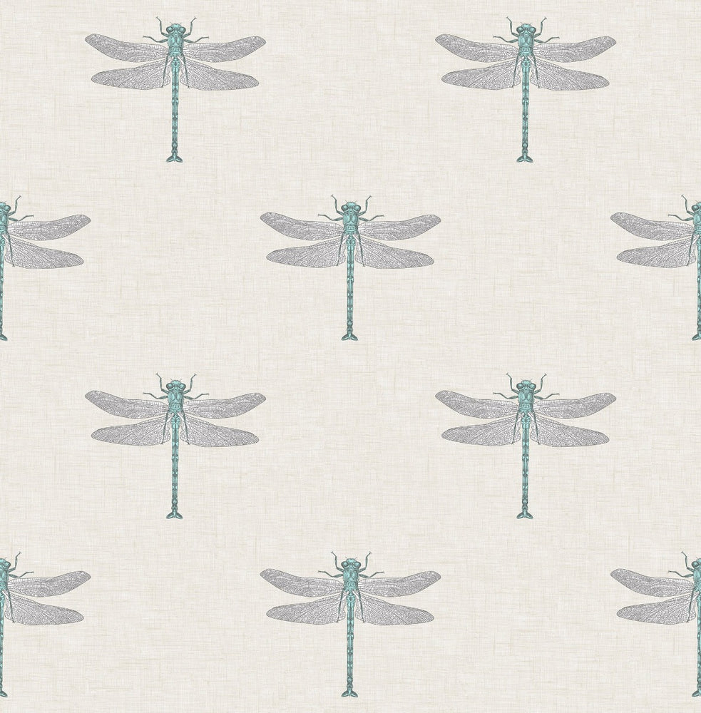TA20302 Catalina dragonfly wallpaper from the Tortuga collection by Seabrook Designs