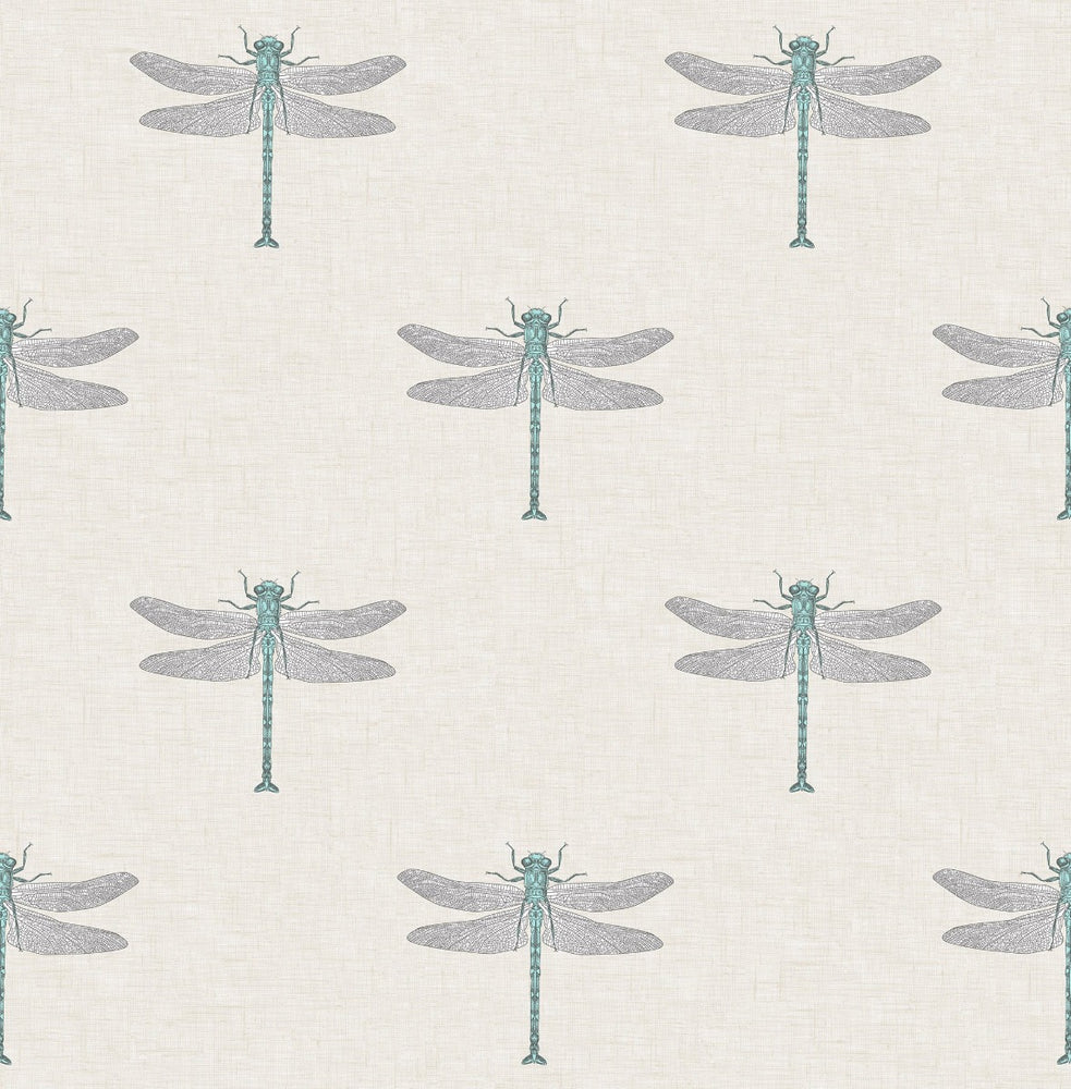 TA20302 Catalina dragonfly wallpaper from the Tortuga collection by Seabrook Designs