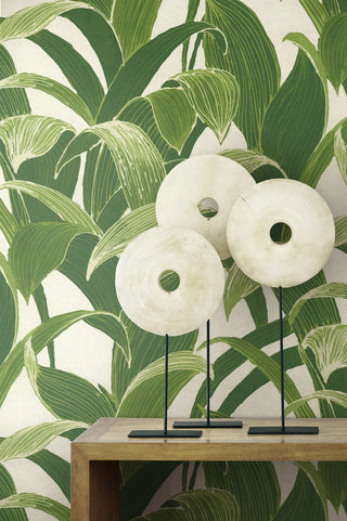 Banana Groves Green Peel and Stick Removable Wallpaper