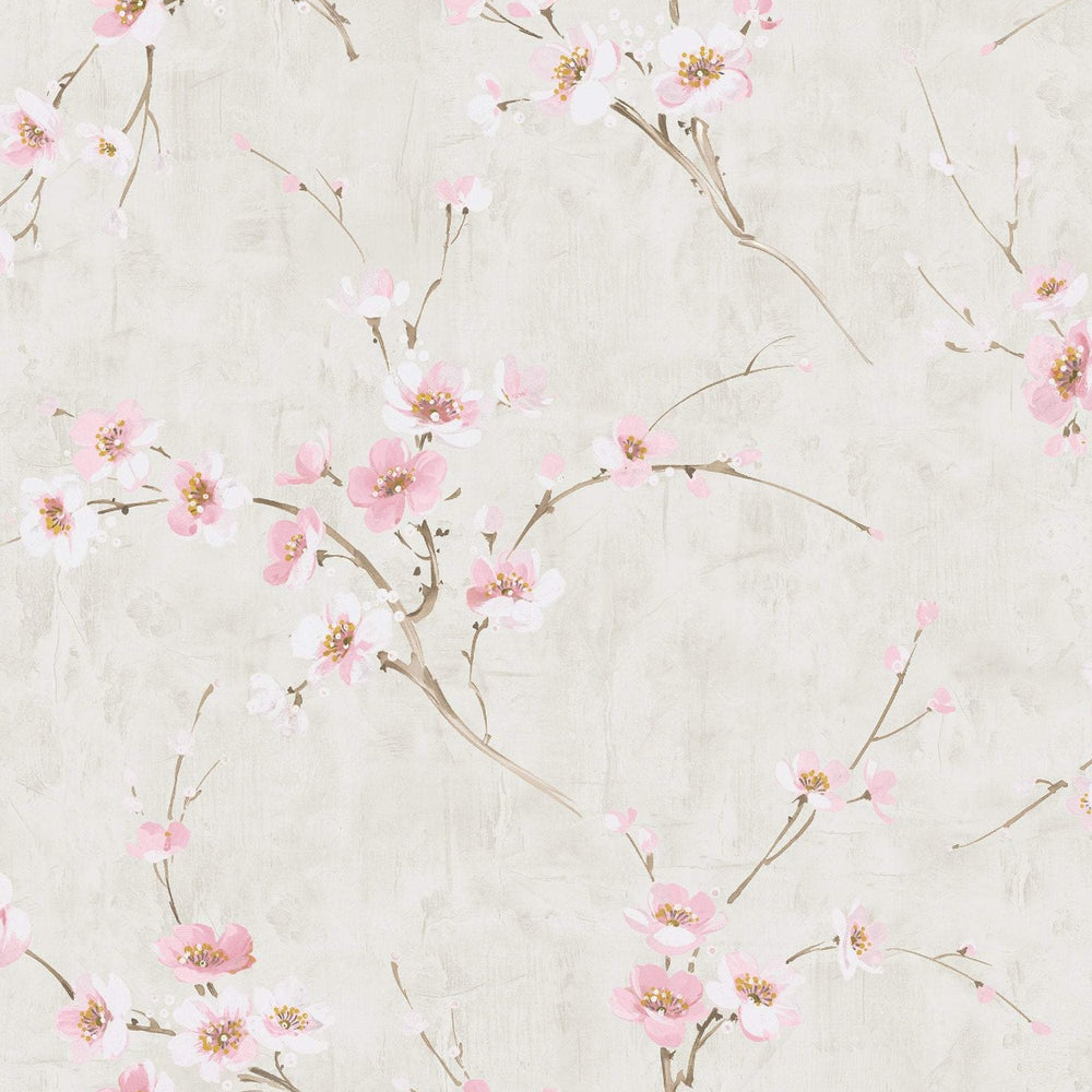 
                  
                    AI41601 pink silk road floral wallpaper from the Koi collection by Seabrook Designs
                  
                