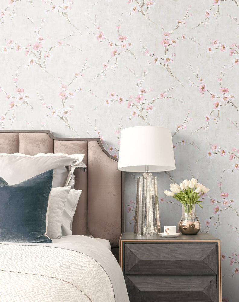 Koi Silk Road Floral Wallpaper