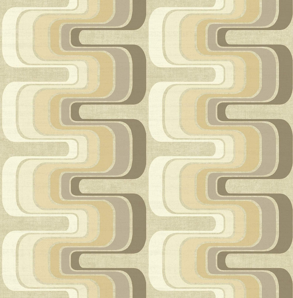 RL60305 fonzie ribbon mid century wallpaper from the Retro Living collection by Seabrook Designs