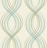 RL60204 Jeannie weave retro wallpaper from the Retro Living collection by Seabrook Designs