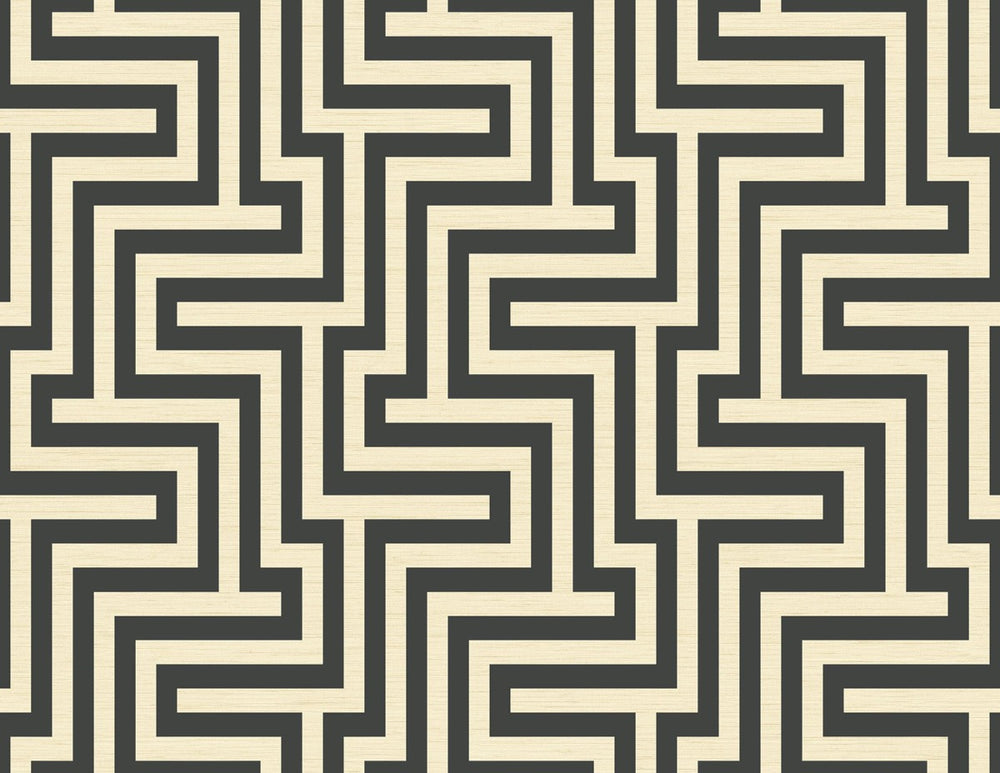 TA20400 Martinique maze geometric wallpaper from the Tortuga collection by Seabrook Designs