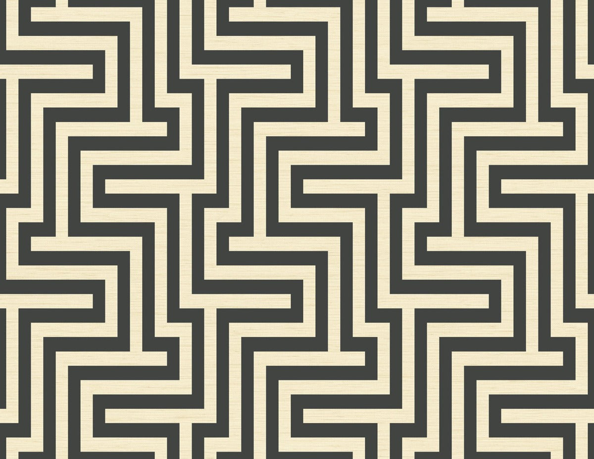 TA20400 Martinique maze geometric wallpaper from the Tortuga collection by Seabrook Designs