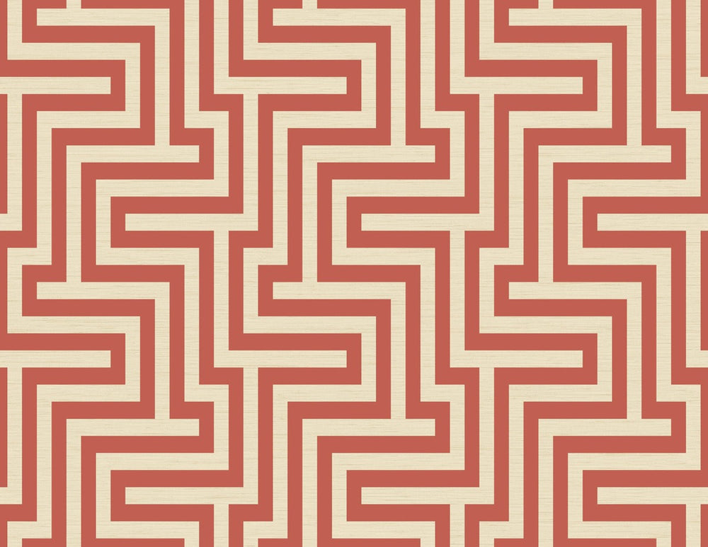 TA20401 Martinique maze geometric wallpaper from the Tortuga collection by Seabrook Designs
