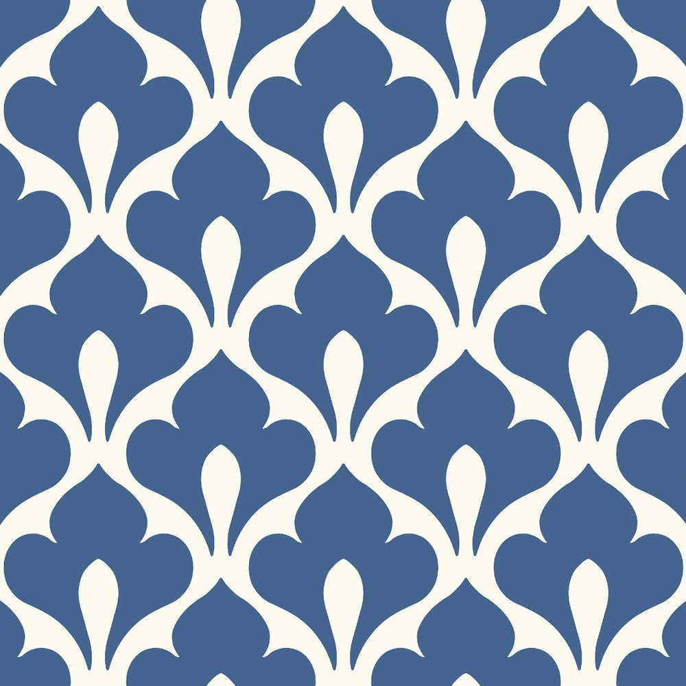 TA20802 grenada fleur de lis wallpaper from the Tortuga collection by Seabrook Designs