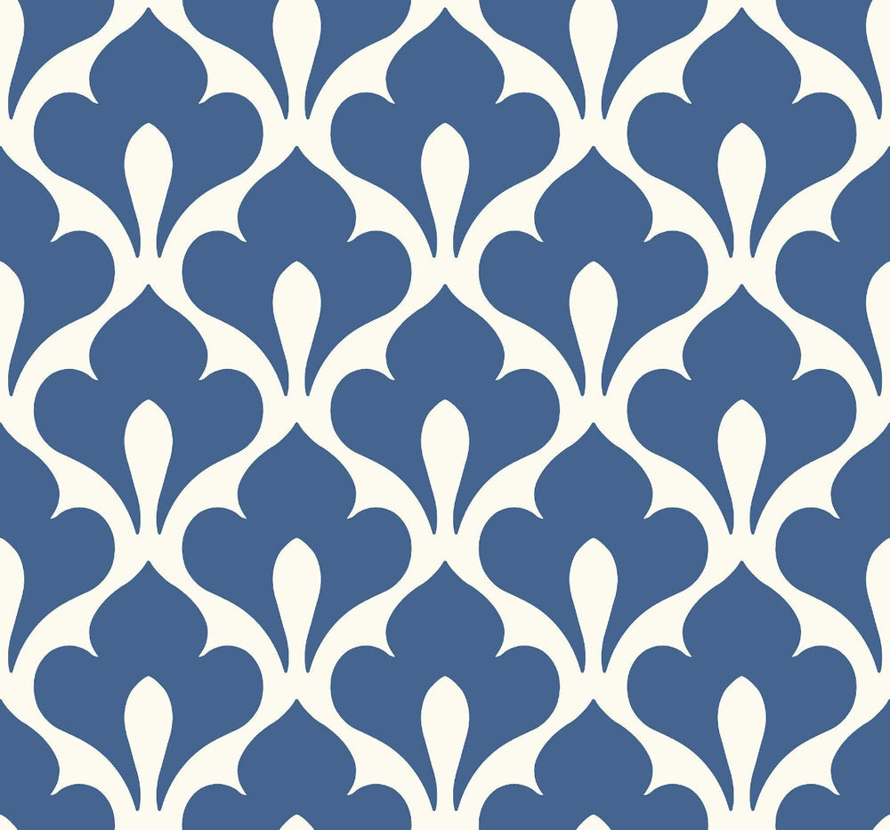 TA20802 grenada fleur de lis wallpaper from the Tortuga collection by Seabrook Designs