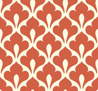 TA20806 grenada fleur de lis wallpaper from the Tortuga collection by Seabrook Designs