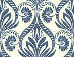 TA21002 bonaire retro damask wallpaper from the Tortuga collection by Seabrook Designs